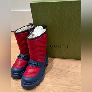 BRAND NEW! Gucci Red and Blue Kids Boots